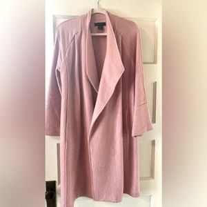 Tahari pink boiled wool coat, size M